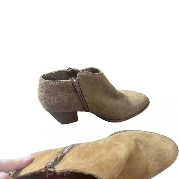 POP Balboa Booties size 8 ankle booties brown side zip - Picture 5 of 9